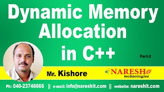 Dynamic Memory Allocation in C Part 2  C  Tutorial  Mr Kishore [upl. by Launce]