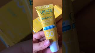 uriage bariésun crème solaire spf 50 واقي شمسي للبشرة ذهنية [upl. by Erik946]