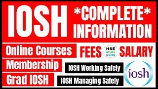 IOSH Courses  IOSH Working Safely  IOSH Managing Safely  GradIOSH Membership  IOSH Membership [upl. by Clein]