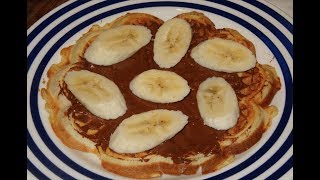 Nemme hjemmelavede vafler  Vaffel m banan amp Nutella  Opskrift  140 [upl. by Gladine]