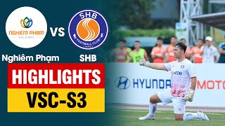 Highlights Nghiêm Phạm vs SHB  Đức Tỉn hóa người nhện từ chối hàng tá siêu phẩm cản phá 2 quả pen [upl. by Velvet]