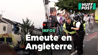 Une émeute éclate à Southport où trois petites filles sont mortes poignardées [upl. by Roque915]