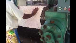 Making of Crêpe rubber in KC Raw Rubber Farm Thailand [upl. by Katz]