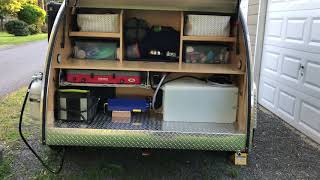 Propex HS2000 propane heater overview amp configuration in my Colorado Teardrops Basedrop camper [upl. by Zsa]