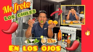 RETO ME COMO TODOS ESTOS CHILES  picante  🌶️🌶️🌶️🌶️🌶️🌶️🌶️🌶️ [upl. by Anirtak]