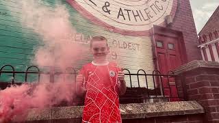 🎥 Cliftonville Football Club  Academy Kit 202425  O’Neills  Fionn Mackin [upl. by Nayarb]