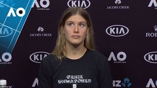 Eugenie Bouchard press conference 3R  Australian Open 2017 [upl. by Viola]