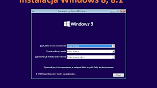 Instalacja Windows 8 81 FormatowaniePartycje [upl. by Eirol]