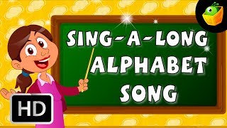 Karaoke The Alphabet Song  Songs With Lyrics  CartoonAnimated Rhymes For Kids [upl. by Nyrroc]