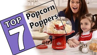 💜7 Best Popcorn Poppers On Amazon  2020 Hot Air amp Microwave Poppers Review [upl. by Saito811]