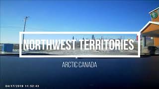 Time Lapse Drive from INUVIK to TUKTOYAKTUK in the Northwest Territories of Arctic Canada [upl. by Aiduan]