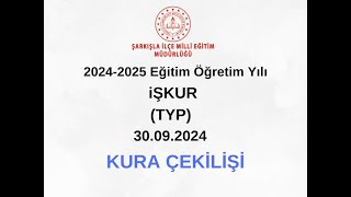 Şarkışla İlçe Milli Eğitim Müdürlüğü İŞKUR TYP KURA ÇEKİLİŞİ 30 Eylül 1100 [upl. by Drarrej]