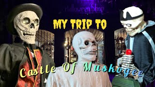 My Trip To Castle Of Muskogee Halloween 2023 Gemmy Prototypes [upl. by Tterb994]