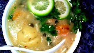 Healthy Chicken and Dumplings Soup Recipe [upl. by Salmon153]