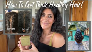 How To Get Thick Healthy Hair Reverse Hair Loss [upl. by Anika]