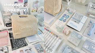 aesthetic amp cute stationery haul 2024 journalsay ☁️✍🏻  ASMR [upl. by Halfon]