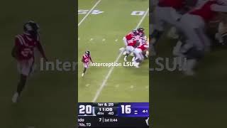 LSU Interception lsu football footballshorts deathvalley [upl. by Ssur]