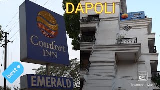 DAPOLI TOURISM COMFORT INN EMERALD DAPOLI 3 STAR HOTEL IN RATNAGIRI BEST HOTEL IN DAPOLI [upl. by Millur]