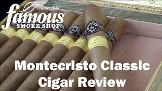 Montecristo Classic Cigars Review  Famous Smoke Shop [upl. by Vitkun]