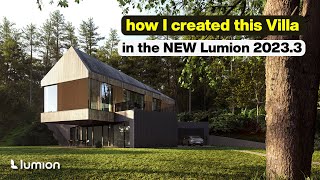 How I Created This Villa in the NEW Lumion 20233  Best Features [upl. by Edrahs]