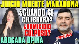 ⚖️JUICIO por la MUERTE de MARADONA ¿CUÁNDO se CELEBRARÁ ¿POSIBLES CULPABLES ASÍ está el CASO [upl. by Aja]