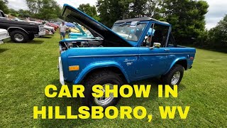 CAR SHOW  LITTLE LEVELS HERITAGE FAIR IN HILLSBORO WV [upl. by Zoe]