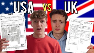 British GCSE Students Take American SAT Exams [upl. by Ingraham256]