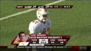 DeSean Jackson punt return in HD vs Tennessee 2007 [upl. by Jesus]