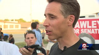 Commitment 2024 US Senator Josh Hawley kicks off campaign in Smithville [upl. by Ellehs]