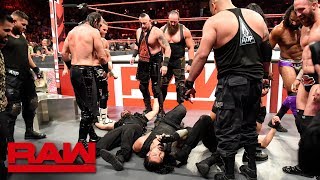 The Shield are brutalized in a massive ambush Raw Sept 3 2018 [upl. by Eimat]