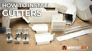 HOW TO INSTALL GUTTERS  A DIY GUIDE [upl. by Alrahs]