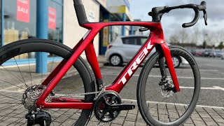 Gen7 Trek Madone SL6 in Crimson Spec features highlights and how it compares to the Madone SLR [upl. by Ellicec171]