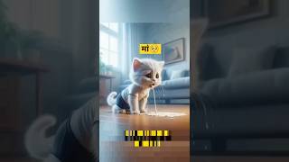 Papa got upset🥺😱catsoftiktok cat cute aiart ai poorcat catlover fyp [upl. by Welles842]