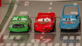 DISNEY CARS Mack Truck Transporter Mini LIGHT MCQUEEN Toys Race Cars HOT WHEELS Transporter [upl. by Anaynek]