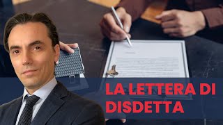 Come scrivere la lettera di disdetta [upl. by Arebma]