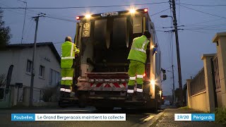 Collecte des poubelles  lagglomération de Bergerac maintient le porte à porte [upl. by Heins]