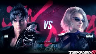 Jin VS Nina Tekken 8 Gameplay 🔥  tekken8 tekken8gameplay [upl. by Bathesda]