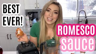 MAGIC ROMESCO SAUCE  My FAVORITE go to sauce [upl. by Mimi302]