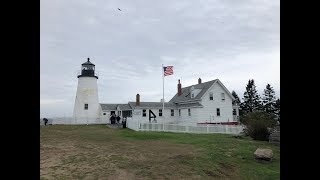 Pemaquid Point Lighthouse Bristol Maine Drone [upl. by Cottle]