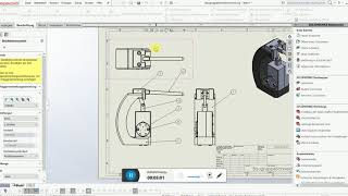 Solidworks  Zeichnung erstellen Stückliste ausfüllen [upl. by Fausta]