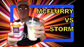 McDonalds vs Burger King Hungry Jacks  MCFLURRY vs STORM  MampMs [upl. by Ibocaj]