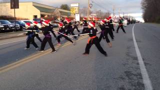 Shiro Tora Martial Arts after school karate class in the 2013 Radford Christmas Parade [upl. by Okemak]