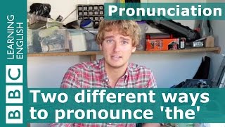 Pronunciation Two different ways to pronounce the English word the [upl. by Tenaej]