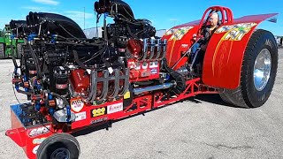 Tractors Unloading at NFMS Championship Tractor Pulls 2024 Freedom Hall [upl. by Enirrok]