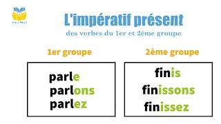 Limpératif présent des verbes du 1er et 2ème groupe [upl. by Lucilla635]