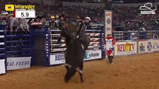 RFDTV The American Long Round Bull Riding Winner [upl. by Calesta]