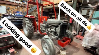 Massey 135 back on all 4 wheels [upl. by Voletta]