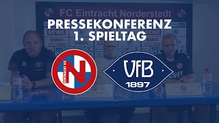 Pressekonferenz nach dem Auswärtsspiel gegen Eintracht Norderstedt am 1 Spieltag [upl. by Lindly]