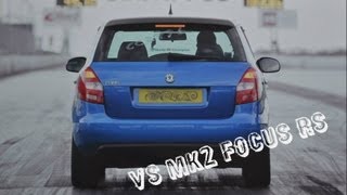 My Skoda Fabia vRS MK2 vs Focus RS Inside RWYB 310312  14 mile [upl. by Adnola]