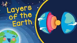 Layers Of The Earth  Structure Of The Earth Learning Videos For Kids [upl. by Agate]